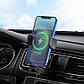 Держатель HOCO 2 in 1 Air outlet/Dashboard Smart alignment wireless charging car holder S35 |5-15W Max|, фото 5