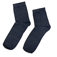 Чоловічі однотонні бавовняні шкарпетки середньої висоти Krokus 39-42, фото 2