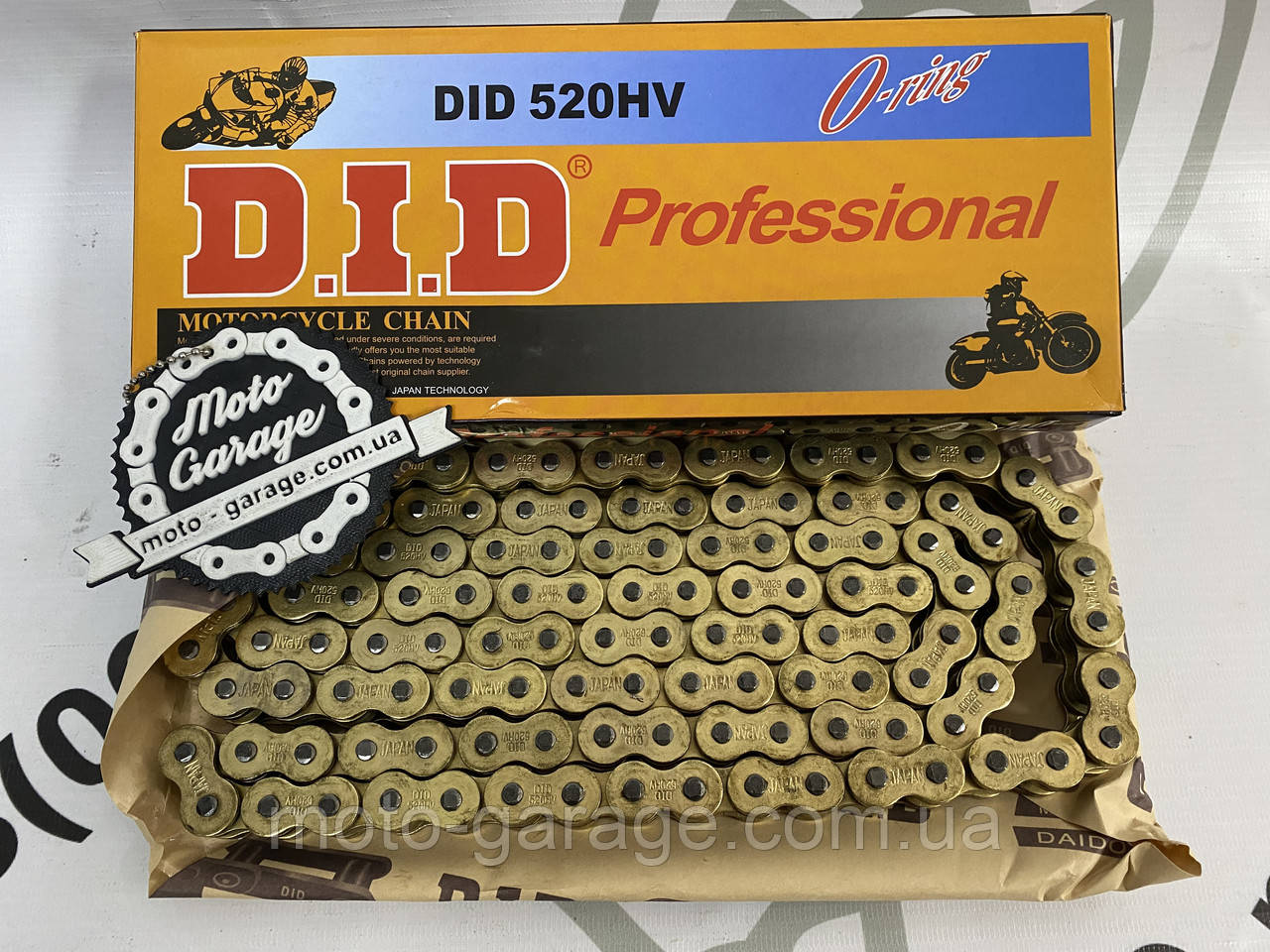 Ланцюг приводний D.I.D. 520-120 без сальники, фото 1