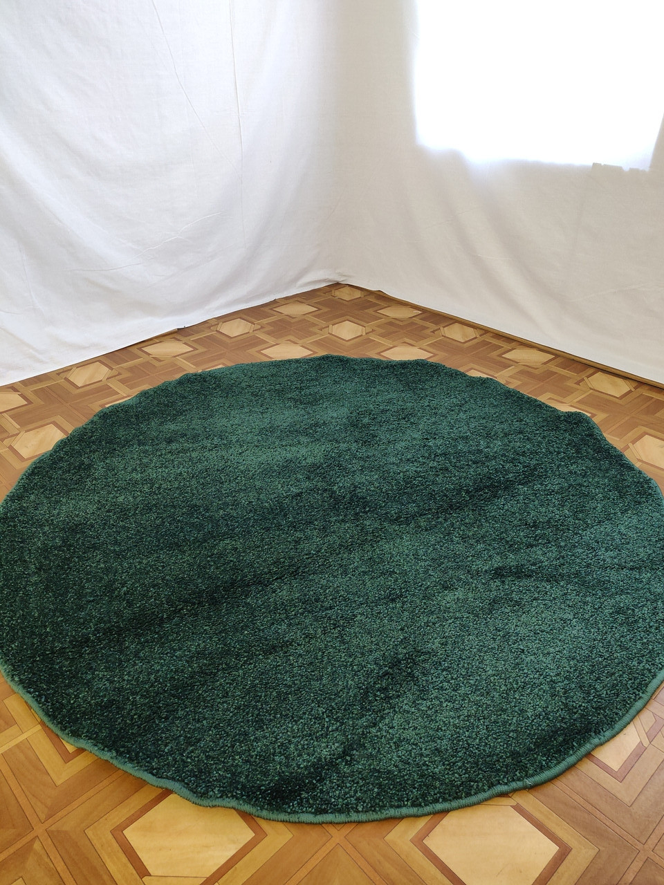 Ковер Круглый Однотонный Зеленый Star 1.33x1.33 — Купить Недорого на ...
