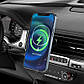 Держатель HOCO Powerful magnetic wireless charging car holder CA90 |15W|, фото 5