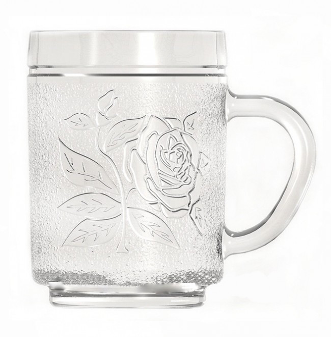Чашка скляна Uniglass Roses 250мл (40805-МС12ХВ/sl)