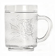 Чашка стеклянная Uniglass Roses 250мл (40805-МС12ХВ/sl)