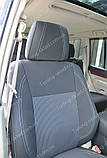 Чохли на сидіння Міцубісі Паджеро Вагон 4 (чохли з екошкіри Mitsubishi Pajero Wagon 4 стиль Premium), фото 2