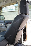 Чохли на сидіння Міцубісі Паджеро Вагон 4 (чохли з екошкіри Mitsubishi Pajero Wagon 4 стиль Premium), фото 4