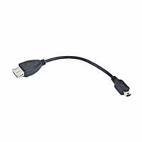 Кабель OTG USB 2.0 AF/Mini-B (5pin) 0.15m Cablexpert (A-OTG-AFBM-002)