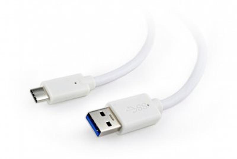 Кабель USB 3.0 тип АM - Type-C ВM 1 м Cablexpert (CCP-USB3-AMCM-1M-W), фото 1