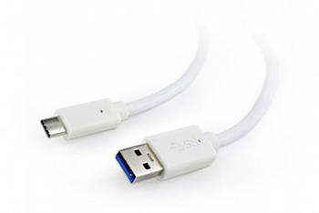 Кабель USB 3.0 тип АM - Type-C ВM 1 м Cablexpert (CCP-USB3-AMCM-1M-W)