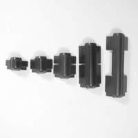 Куточок NC2030BK пластиковий з висотою 30мм, мама, для N-Case-System. Сумісний з алюмінієвим профілем, фото 1