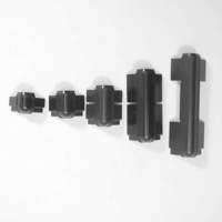 Куточок NC2045BK пластиковий з висотою 45мм, мама, для N-Case-System. Сумісний з алюмінієвим профілем