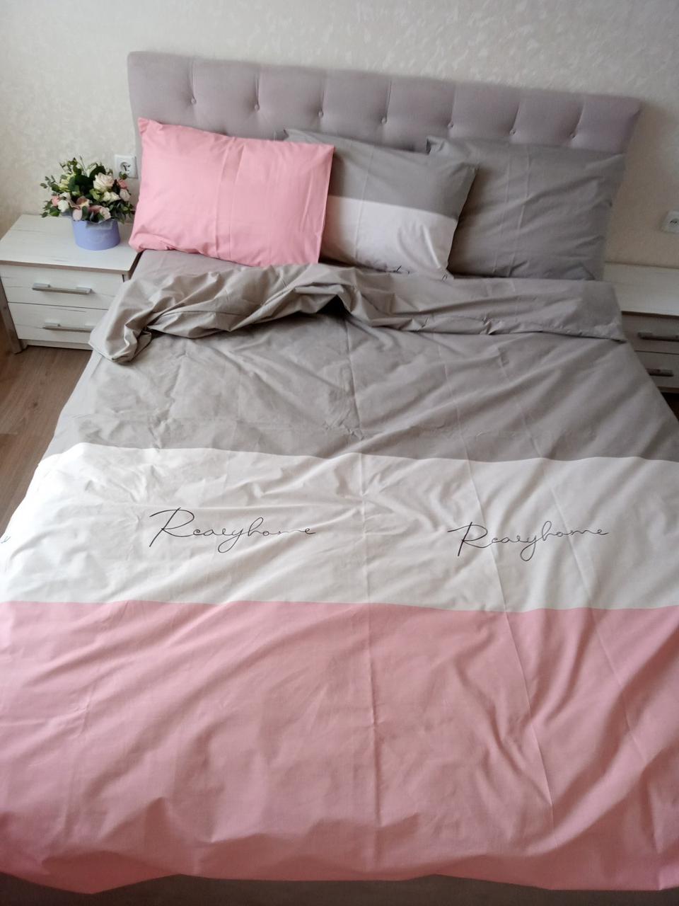 Постільна білизна, бязь Real home pink