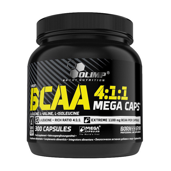 Olimp Profi BCAA 4:1:1 Mega Caps 300 caps - фото 1 - id-p1645499389