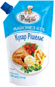Майонез 67% 500г ТМ Кухар Рішельє