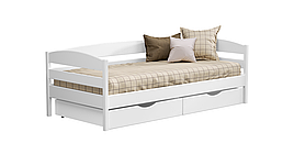 Дитяче ліжко Нота Плюс Естелла з бука - односпальне з бортиками