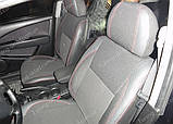 Чохли на сидіння Міцубісі Аутлендер (чохли з екошкіри Mitsubishi Outlander стиль Premium), фото 4