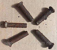 Заклёпки Ф=6 мм оригинальные спец.сталь-трёх видов, длиной от 26мм до 29мм,новые из СССР.