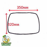 Термостійкий ущільнювач дверей духовки 350X320 мм (35*32 см), товщина 8 мм, квадратної форми