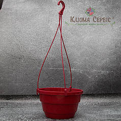 Підвісний горщик з гачком LotPlast 3.7 л d23 марсаловий