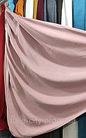 Шторы микровелюр, портьерная ткань на отрез, цвет светло розовый Однотонні штори мікровелюр Diamond