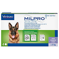 Милпро Milpro 12,5 мг / 125 мг для собак 5 - 25 кг (4 таблетки)