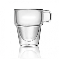 Стеклянная чашка Helios Палермо c двойными стенками 350мл (6762)