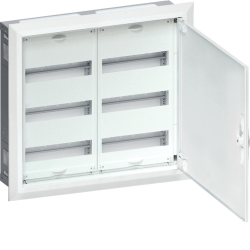 Щит вбудовуваний Hager Univers FWU32S 72 мод. QC 507x565x112 мм (розподільчий, модульний, з білою дверкою)