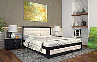 Ліжко двоспальне з натурального дерева в спальню з підйомником Рената М Арбор Древ 160*200, Сосна