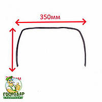 Ущільнення дверей духовки Гефест 350X320 мм (35*32 см), товщина 10 мм П-образне, без фіксації посередині