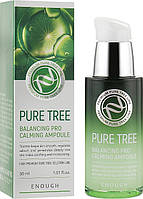Enough Pure Tree Balancing Pro Calming Ampoule - Заспокійлива ампульна сироватка для обличчя з екстрактом чайн