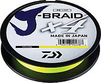 Шнур Daiwa J-Braid X4E 0,07mm 135m Yellow,12740-007