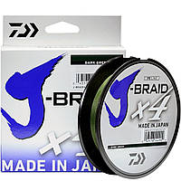 Шнур Daiwa J-Braid X4E 0,10mm 135m Dark Green,12741-010