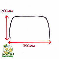 Ущільнення для дверей духовки Гефест 390X260 мм (39*26 см), товщина 7 мм П-подібний з затиском посередині, 3100