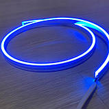 Світлодіодний неон RISHANG 24V IP66 6x12 мм 7.2Вт/метр синій, фото 3
