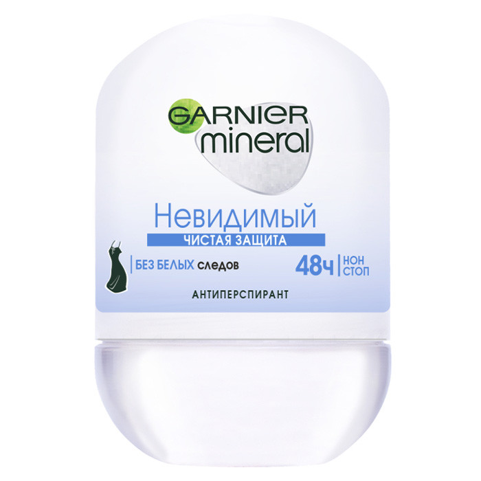 Дезодорант-антиперспірант кульковий Garnier Mineral Невидимий Чистий захист 50 мл