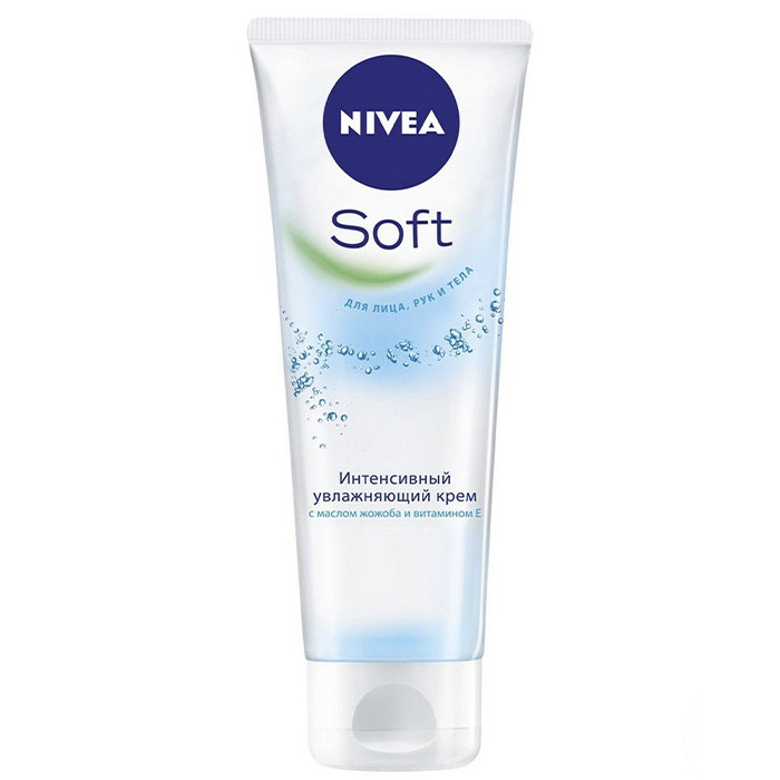 Крем Nivea Soft Інтенсивний зволожуючий для тіла обличчя та рук 75 мл