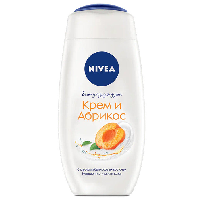 Крем-гель для душу Nivea Shower Крем абрикос 250 мл