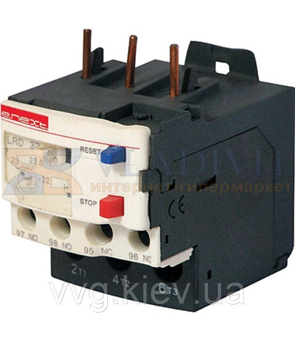 Теплове реле e.tr.з.pro.9.025, номінальний струм 9 А,  діапазон регулювання 0,16-0,25 А, E.NEXT