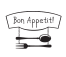 Інтер'єрна вінілова наклейка Смачного апетиту (табличка, бон апетит), фото 4