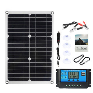 Уценка! Сонячна панель D20X + контролер 50A, 2* USB, багатофункціональний портативний зарядний пристрій