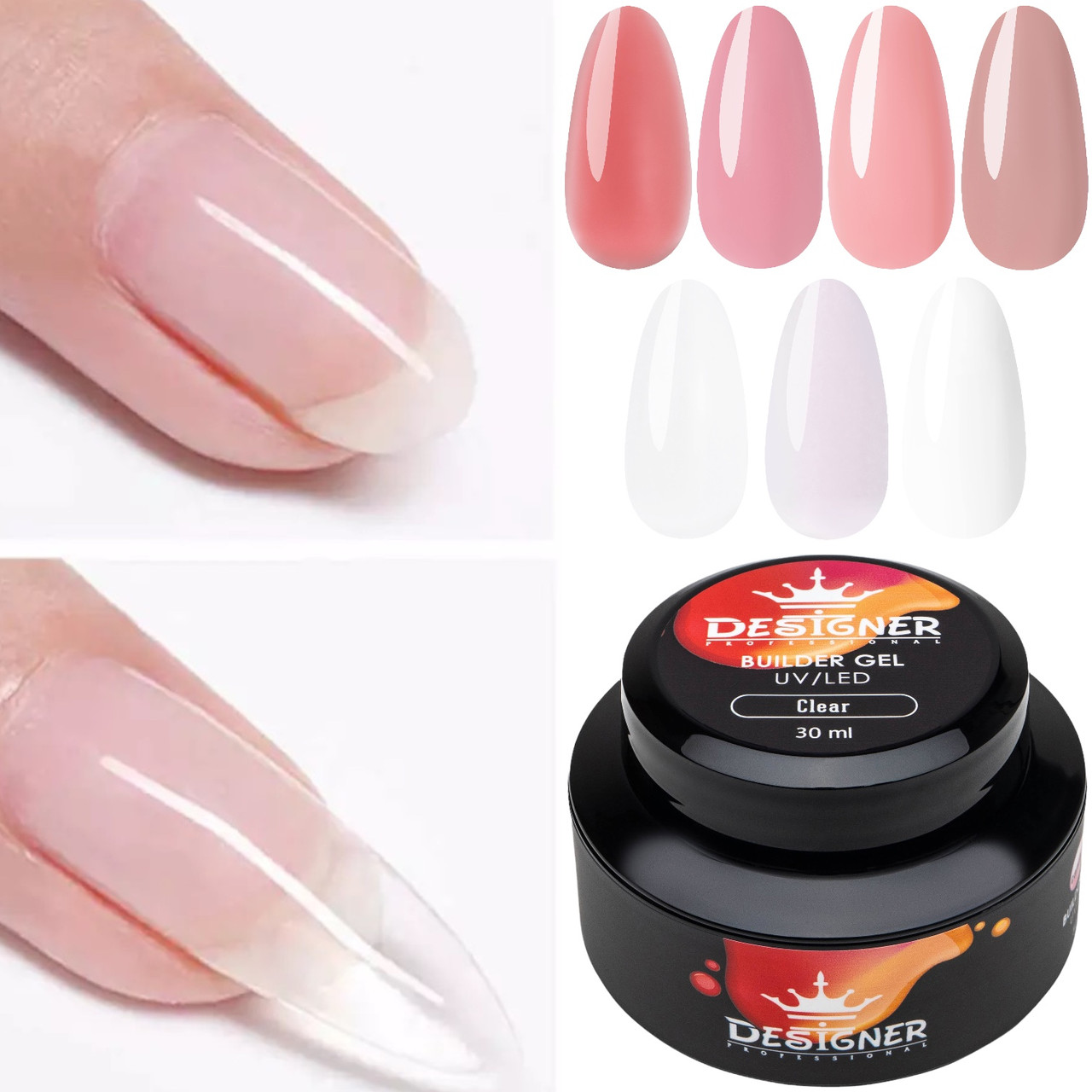 Гель моделюючий 30 мл - Strong Builder Gel (Дизайнер Професіонал)