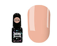 Гель-лак Kira Nails Mini №006 (розово-персиковый для френча, эмаль), 1 мл