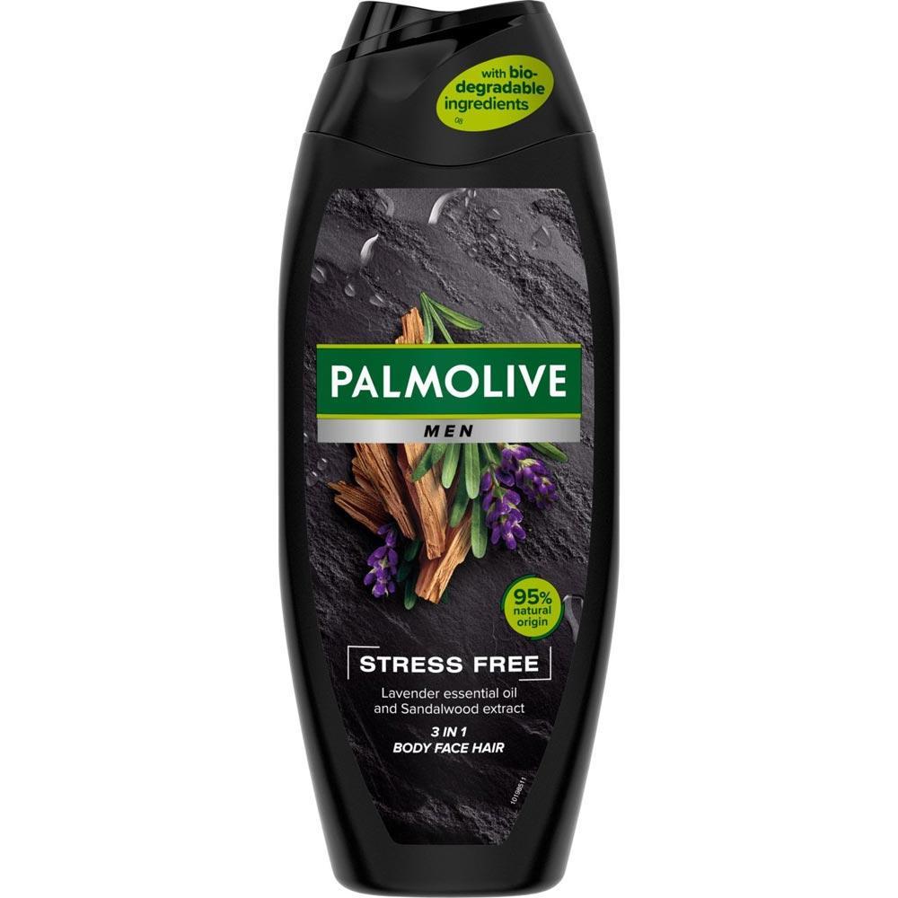 Гель для душу Екстракт сандалового дерева та лаванди Palmolive Men Stress Free 3in1 500 мл (8718951355125)