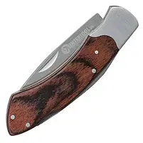 Ніж складаний 181 мм, ручка з дерев'яними вставками. INTERTOOL HT-0594, фото 5