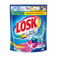 Капсулы для стирки цветного белья Losk Color 3+1 Power Caps, 26 шт