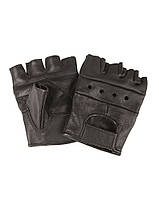Перчатки кожаные без пальцев Black 2XL