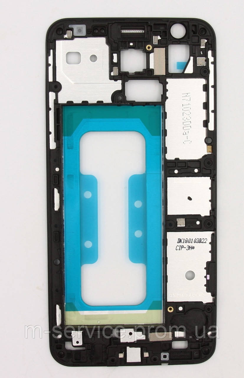 Панель передня, Black Samsung G570F/DS Galaxy J5 Prime (GH98-40587B), оригінал, фото 1