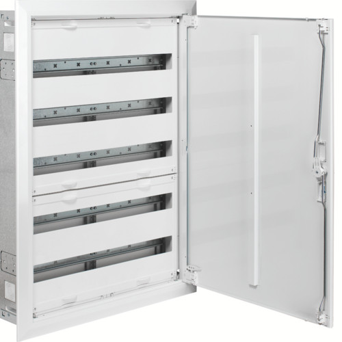 Щит вбудовуваний Hager Univers FWU52M2 130 мод. QC 807x565x112 мм (розподільчий, модульний, з білою дверкою), фото 1