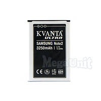 Усиленный аккумулятор Kvanta для Samsung Galaxy Note 2 (n7100) 3250mAh