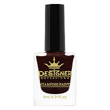 Лак-фарба для стемпінгу Stamping Paint (Дизайнер Професіонал), 9 мл. №6 Коричневий