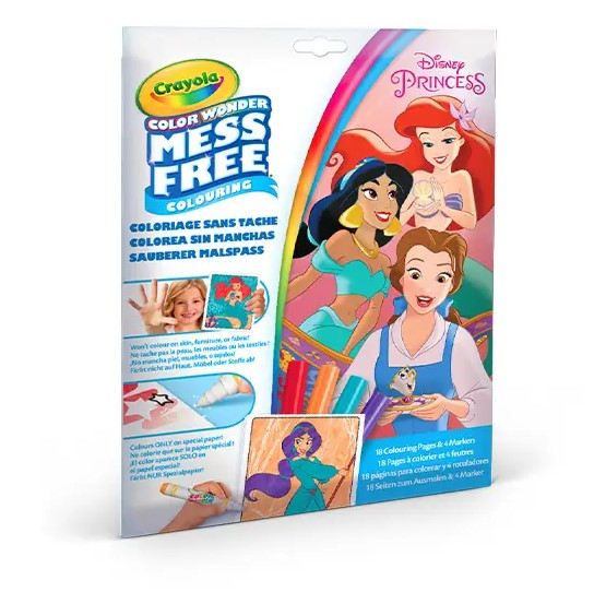 Розмальовка Crayola Color Wonder Disney Princess 18 сторінок (75-2813)